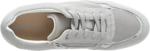 Vista 5 de Geox D Ilde A - Tenis de gamuza para mujer, gris, 8