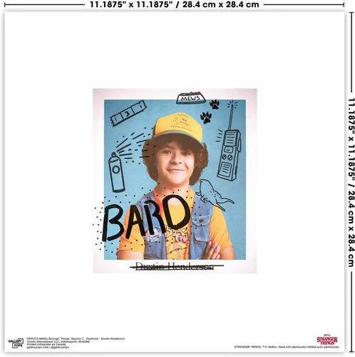 Vista 4 de Trends International Gallery Pops Netflix Stranger Things: Season 3 - Paquete de arte de pared de anuario (paquete de 6) póster de pared, 12 x 12