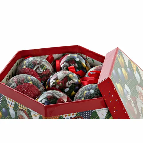 Vista 3 de Bolas de Navidad DKD Home Decor Papá Noel PVC (7 pcs) (7.5 x 7.5 x 12 cm)