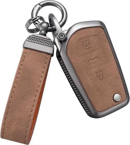 Vista 14 de YO&YOYE Compatible con funda para llave Toyota con llavero, estuche de cuero protector para llave inteligente para Camry RAV4 Highlander C-HR Prius