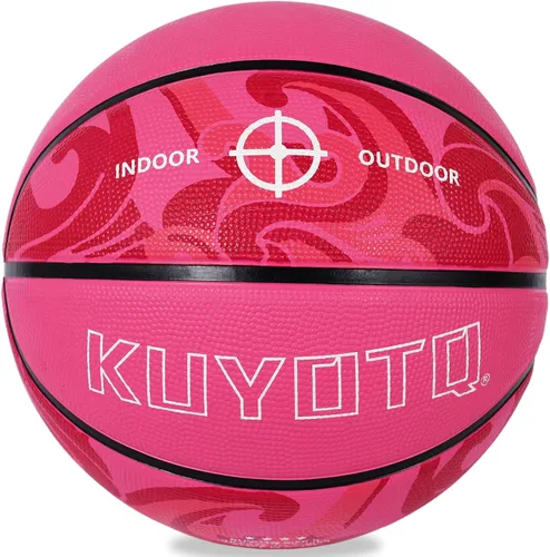 Vista 11 de KUYOTQ Baloncesto para Niños Pequeños Jóvenes Adultos Talla (3~7) Baloncesto de Goma Engrosada o Cuero Pequeño Mini Baloncesto Tacto Suave