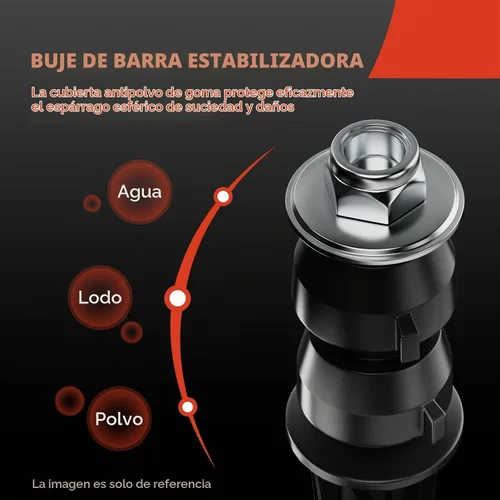 Vista 5 de A-Premium 2 x barra estabilizadora de enlace de barra estabilizadora delantera - conducción suave