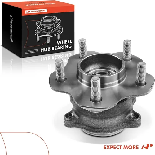 Vista 9 de A-Premium Cojinete de rueda trasera y conjunto de cubo con 5 orificios compatible con Infiniti FX35 2003-2009, FX45 2003-2008, G3, con brida de 29