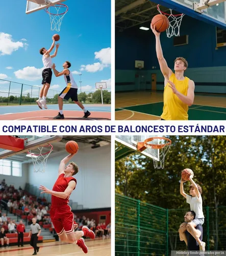 Vista 7 de LAO XUE - Cadena de baloncesto de repuesto resistente, 21 pulgadas de metal