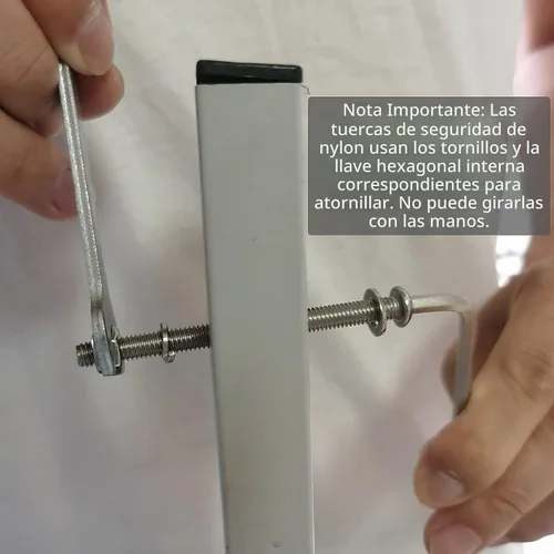 Vista 3 de Kit de accesorios para cabecero y estribo - Tuercas y pernos de acero Longitud: 3 pulgadas