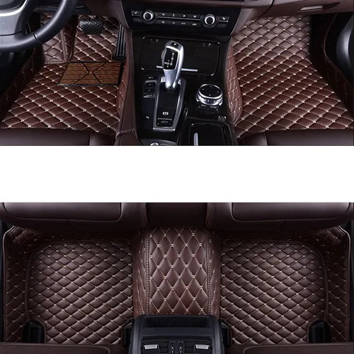 Vista 16 de Tapete de cuero completo envolvente personalizado para Nissans Sulphy Teana J32/L33 Sentra Qashqai J10/J11 Leaf March GTR Cefiro Terra