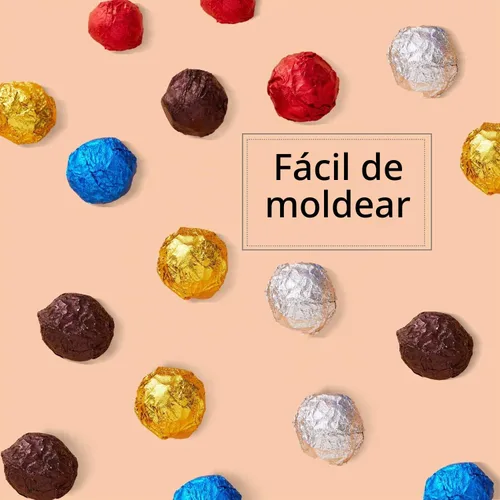 Vista 6 de 500 envoltorios de caramelo de chocolate, papel de aluminio, papel cuadrado para dulces, papel de Lolly, envoltorios de papel de lata
