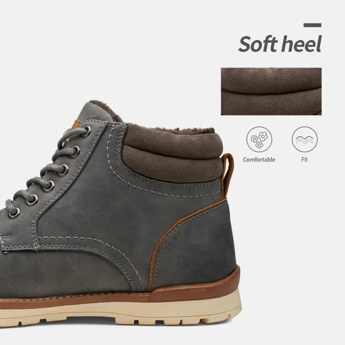 Vista 4 de Vostey - Botas de senderismo para hombre, de estilo casual, resistentes al agua, tipo chukka