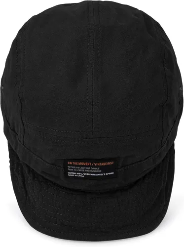 Vista 8 de Croogo Gorra de béisbol de ala corta, 5 paneles, sombrero de ala plana Dy09-negro