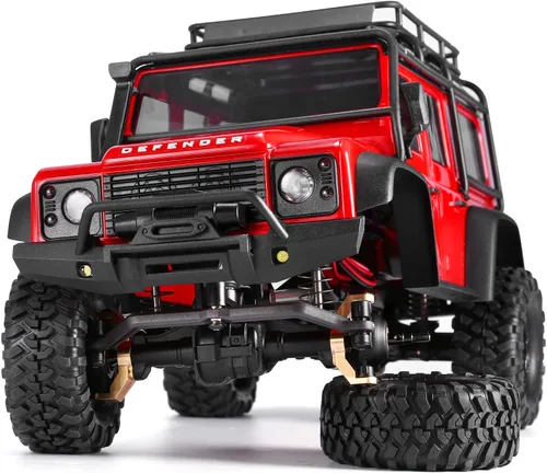 Vista 6 de Bloques de ruedas de latón Piezas de actualización de C-Hubs para TRX-4M 1/18 RC Crawler Car Contrapeso frontal total de 0.32 onzas, 2
