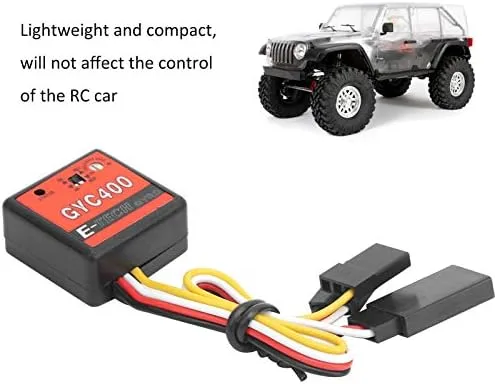 Vista 5 de Módulo de giroscopio RC, sensibilidad ajustable de control de deriva Gyro Mini para control remoto entusiastas de coches Drift Racing Hobby modelos