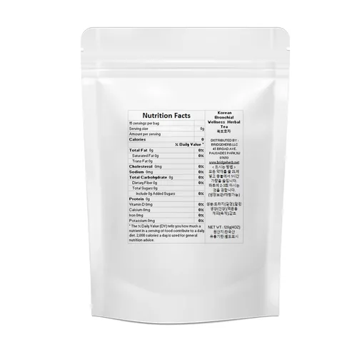 Vista 2 de (Medicianl hierbas coreanas) Té de hierbas de bienestar bronquial, producto GMP/GAP 4oz/120g