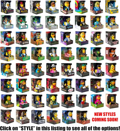 Vista 6 de CelebriDucks - Paddle Like It's 1999 - Patos de goma flotantes - Juguete de baño coleccionable como regalo para niños y adultos de todas las edades