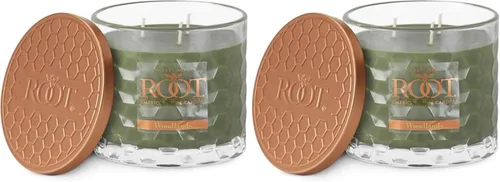 Vista 16 de Root Candles Velas Aromáticas de Otoño Panal de Miel Vela Artesanal Premium Mezcla de Cera de Abeja, Veriglass Pequeño, Especias de Calabaza
