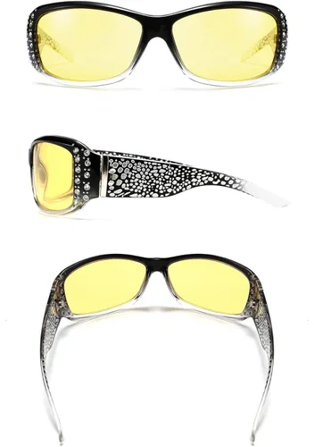 Vista 6 de FEISEDY - Gafas de sol para mujer color amarillo