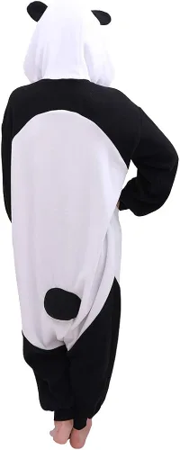 Vista 3 de Pijama de panda de animales para adultos disfraz de una pieza de felpa