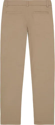 Vista 2 de Pantalones Nautica ajustados de sarga para uniforme escolar para niñas, material elástico cómodo, resistente a arrugas y decoloración