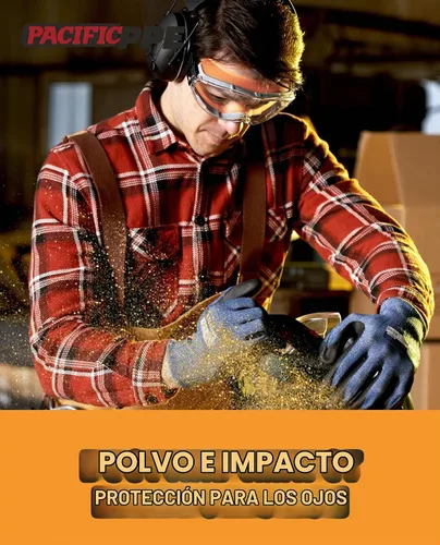 Vista 5 de PACIFIC PPE Gafas de seguridad, antivaho y antiarañazos