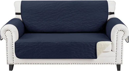 Vista 10 de CUCRAF Funda acolchada antideslizante para sofá, resistente al agua, protector de muebles para sofá de 1 cojín, apto para mascotas, funda de sofá