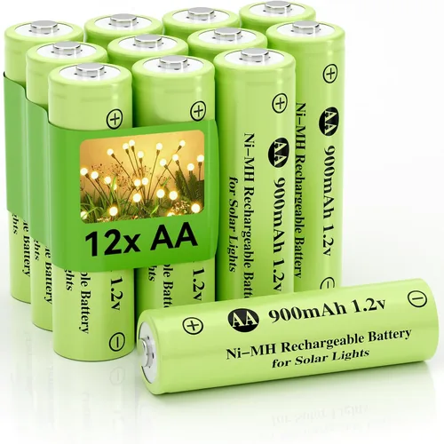 Vista 9 de Ni-MH AA 1.2v 900mAh batería recargable