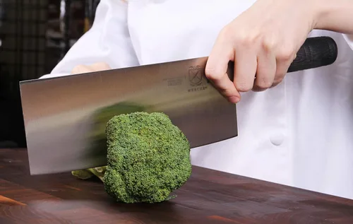 Vista 2 de Mercer Culinary, colección asiática. Cuchillo rebanador., Negro Mango de Santopreno
