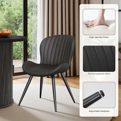 Vista 179 de Miereirl Moderno juego de comedor de 5 piezas para mesa redonda de madera de 4,31.5 pulgadas con estante de almacenamiento semiabierto y puerta
