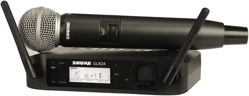 Vista 17 de Shure GLXD24R+/B58 Sistema de Micrófono Inalámbrico Digital Profesional de Banda Dual – Duración de Batería de 12 Horas, Alcance de 100 pies