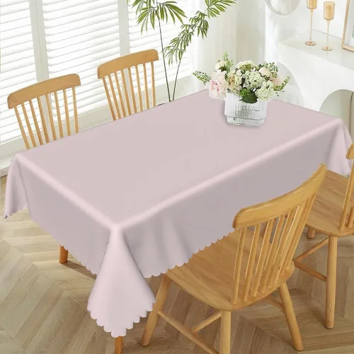 Vista 24 de 52x70inches Apple Green Tablecloth Heavy Duty Washable Polyester Fabric Table Cloth Rectangular Solid Color Table Cover for Kitchen Dining Room