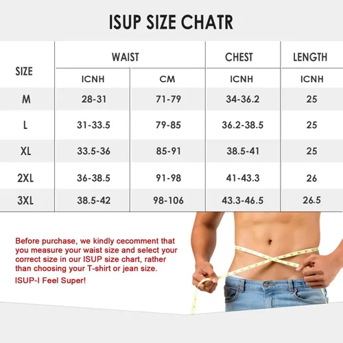 Vista 5 de ISUP Mens Compression Shirt Slimming Undershirt Shapewear Body Shaper Chest Compression Tummy Control Tank Top