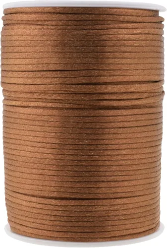 Vista 123 de Mandala Crafts Cordón de satén de cola de rattail de 0.02 in para nudos chinos de macramé