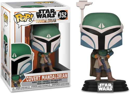 Vista 9 de Funko Star Wars: The Mandalorian Figura de acción de infantería pesada Mandalorian