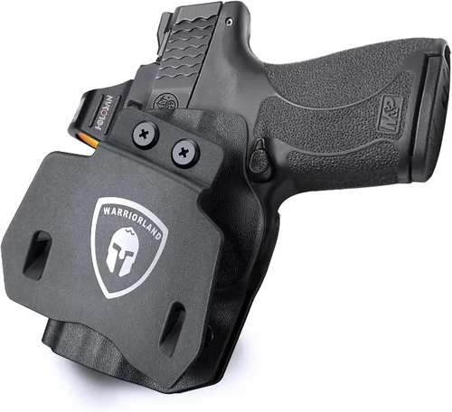 Vista 12 de WARRIORLAND Funda OWB Kydex con corte óptico, ajuste seleccionado para Glock 17/19/19X/43/43X MOS, sin riel 1911, Hellcat/Hellcat Pro, Taurus