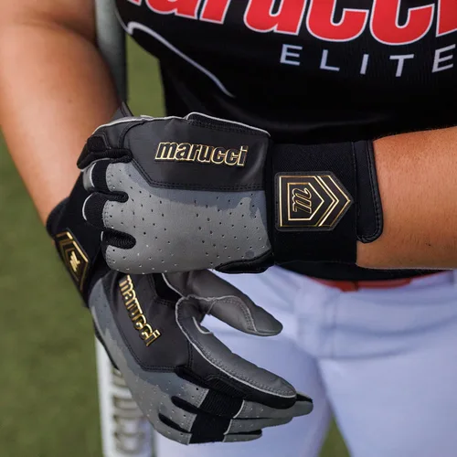 Vista 3 de Marucci MARUCCI Luxe Adult Batting Glove Gris / Negro