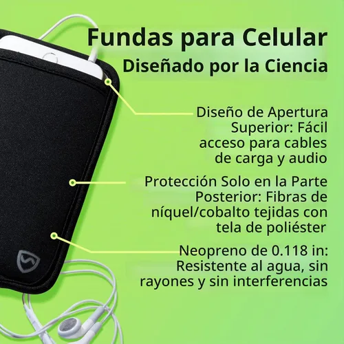 Vista 6 de SYB Shield Your Body - Funda antiradiación para teléfono celular, fundas para teléfono celular para bloquear EMF, bloqueador de radiación