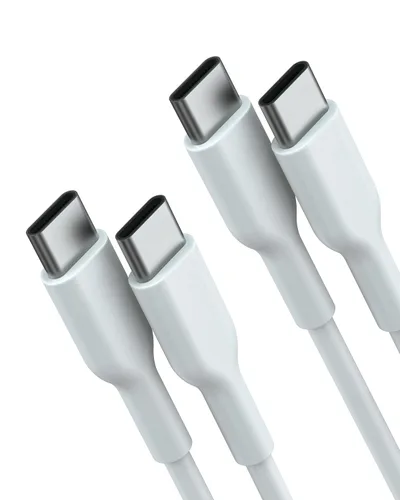 Vista 8 de Cable USB C a USB C (paquete de 2, 6 pies, 60 W/3 A) para iPhone 15, carga rápida para iPhone 15 Pro Max Plus, iPad Mini 6/Pro 2021, iPad Air 4