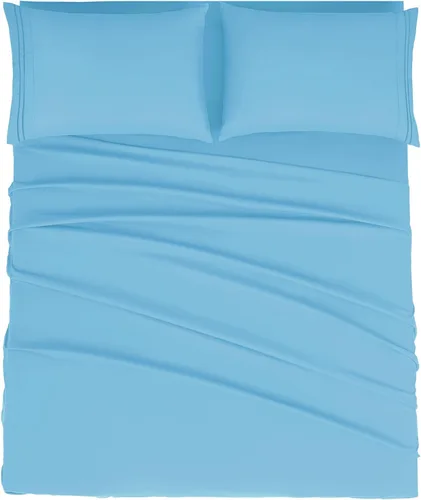 Vista 53 de Mejoroom Juego de sábanas tamaño individual – Sábanas individuales de Hotel Collection – Sábanas y fundas de almohada con sábana bajera de bolsillo
