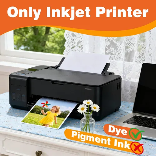 Vista 3 de Uinkit Papel fotográfico brillante de doble cara 4x6 54lb para tinta de color 200Gsm Paquete de valor a granel para imprimir imágenes 4x6 9.5Mil