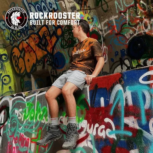 Vista 9 de ROCKROOSTER COOLMAX - Calcetines deportivos con control de humedad, duraderos y transpirables (paquete de 9)