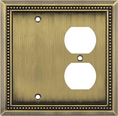 Vista 17 de Henne Bery Sunken Pearls Placa de Pared Decorativa de Servicio Pesado Placa de Interruptor Cubierta de Tomacorriente