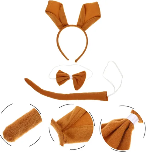 Vista 7 de Beatifufu 1 juego de diadema de canguro, suministros de fiesta, accesorios de Halloween, suministros de fiesta para adultos, diadema de animales