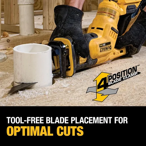 Vista 5 de DEWALT Kit de sierra recíproca inalámbrica MAX* de 20 V, compacto, 2 amperios hora (DCS387D1)