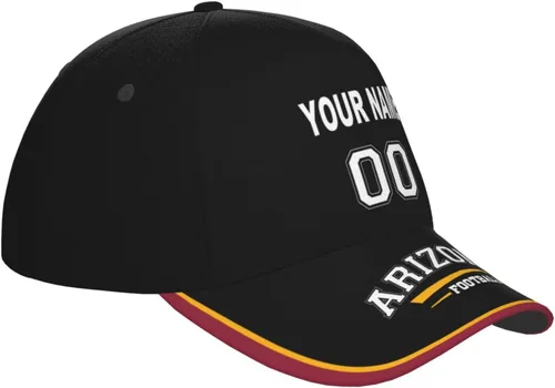 Vista 4 de Cap Custom Football Hats with Any Name and Number Personalized Gifts for Men Women Football Sports Fans