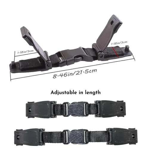 Vista 2 de Clip universal para arnés de pecho de asiento, hebilla de clip de cinturón de seguridad para cochecitos de silla alta, hebilla de cinturón