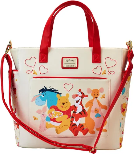Vista 7 de Loungefly Disney Winnie The Pooh Love - Mochila convertible y bolsa de mano