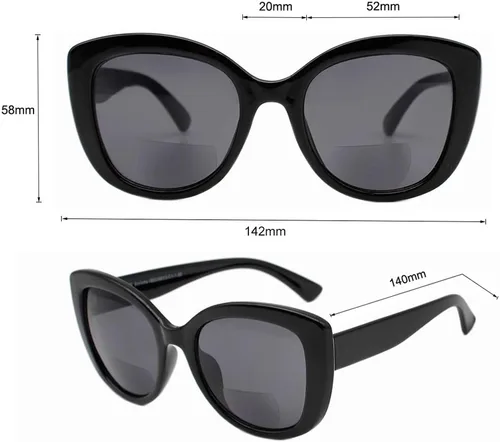 Vista 5 de VITENZI Gafas de sol con lectores para mujer, gafas de sol de lectura tintadas, Barletta