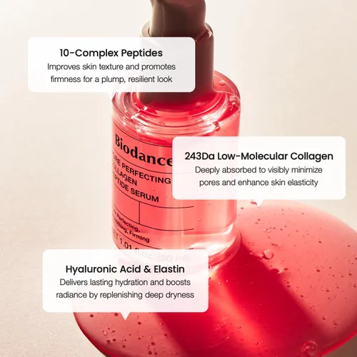 Vista 7 de BIODANCE Trío de colágeno: Máscara de colágeno bio y suero de péptido de colágeno y crema para piel de vidrio, hidratación voluminosa, cuidado