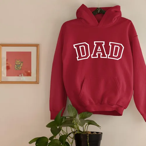 Vista 2 de Dad Hoodie, Dada Hoodie, Dad to be, Pregnancy Reveal Hoodie, Daddy Hoodie, Fathers Day Hoodie,Dad and Daddy, Comfort Colors, Ollie and Penny
