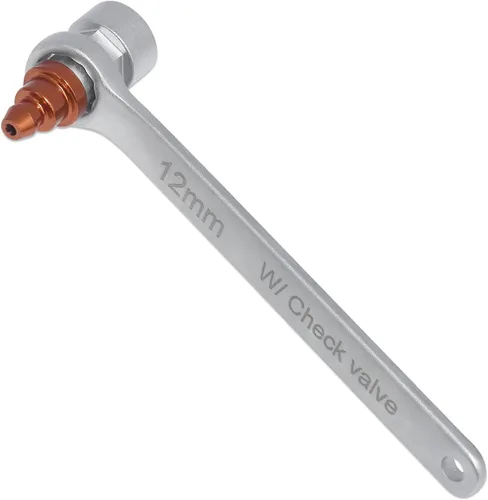 Vista 6 de FIRSTINFO F35086A - Mini purgadora de frenos de 0.315 in con válvula de retención y enchufe de 6 puntos para purga de frenos automotriz y motocicleta