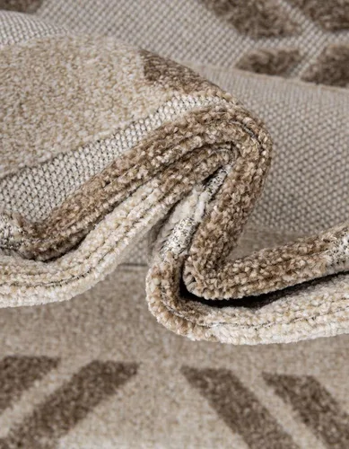 Vista 7 de Unique Loom Outdoor Modern Collection - Alfombra de área - Albuquerque (2' x 3' 1" Rectángulo Beige/Marrón)