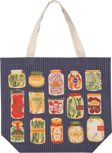 Vista 15 de Now Designs Printed Reusable Cotton Tote Bag, 15 x 18 inch